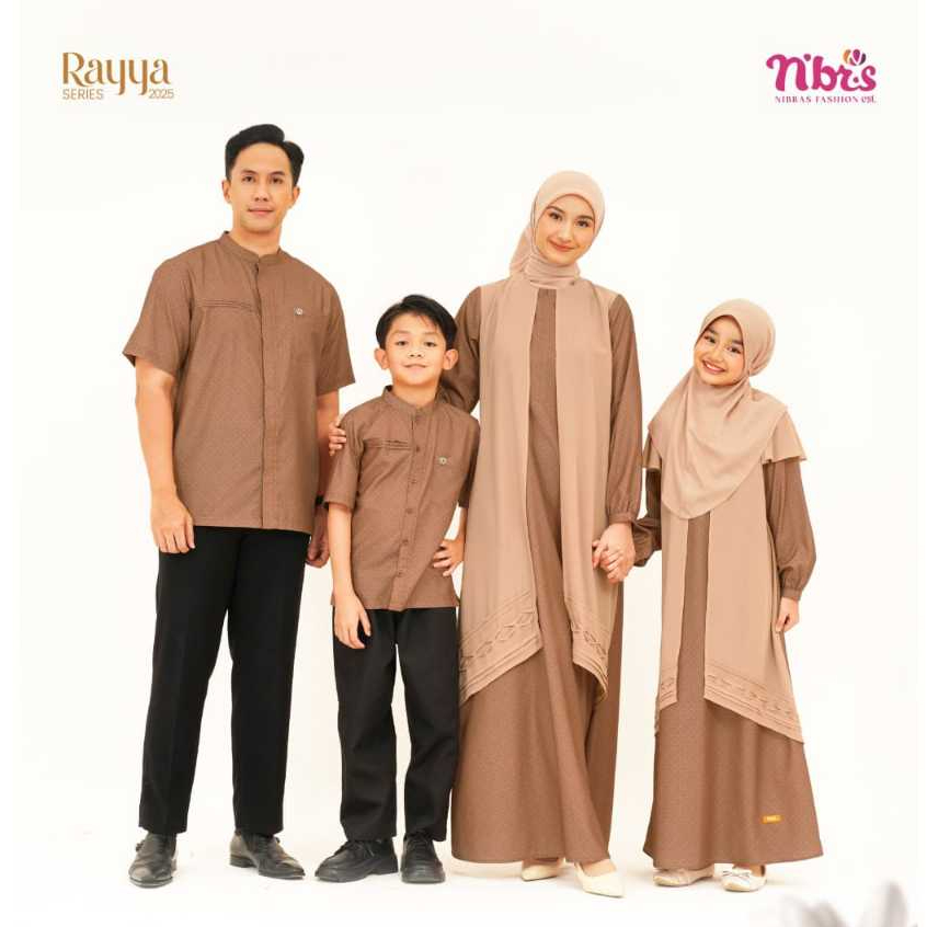 SARIMBIT NIBRAS 2025 QUIN BROWN FAMILY SERIES SERAGAM KELUARGA GAMIS BAJU BUSANA MUSLIM FASHION ATAS