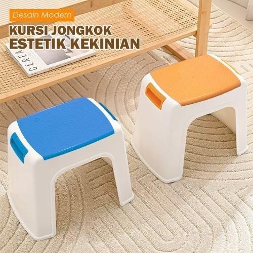 Bangku Pendek Kursi Anak Dewasa Plastik Jongkok / Bangku Cuci Tebal Multifungsi Berkualitas