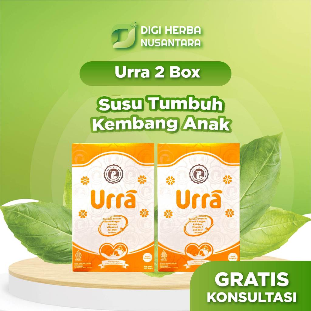 

URRA Susu Kambing Saneen Untuk Penambah Berat Badan & Tinggi Badan Anak - 2 Box