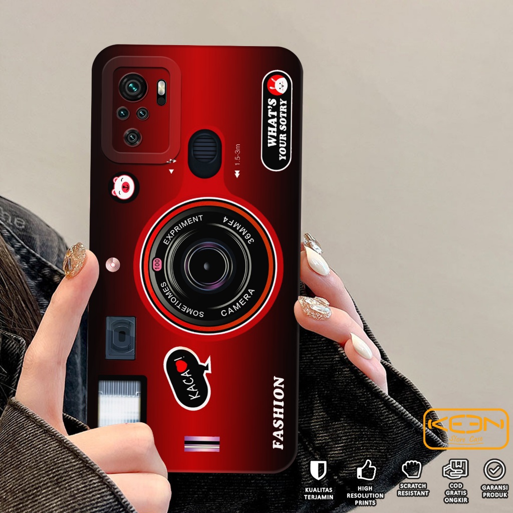 Case Xiaomi Redmi Note 10/Note 10S - Casing Hp Xiaomi Redmi Note 10/Note 10S Motif Camera - Softcase
