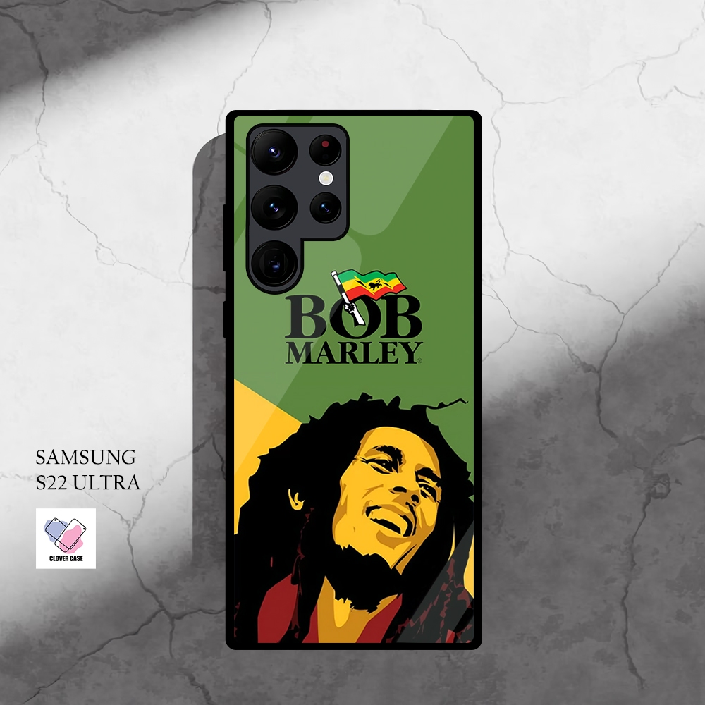 [AR48]  Case Glossy Case | SAMSUNG S22 ULTRA | CASE KEKINIAN LUCU |  Casing Hp Kilau Motif BOB MARLE