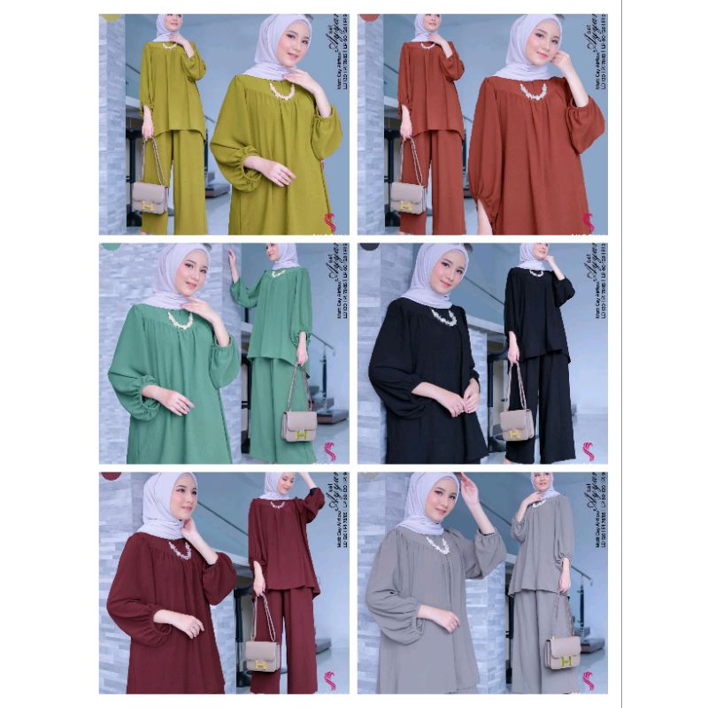 Stelan Celana Kulot Tunik | Ayana Stelan Kulot