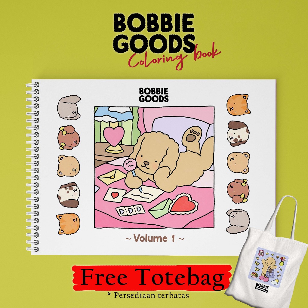 

Bobbie Goods Coloring Book Volume 1 - Free Tote Bag