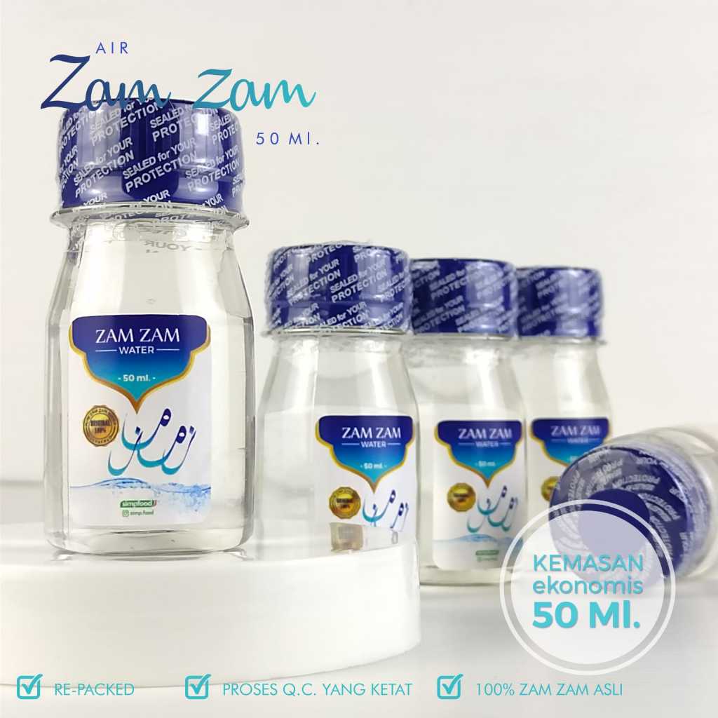 

Air Zam Zam 50ml Original Segel, Asli 100% Tanpa Campuran