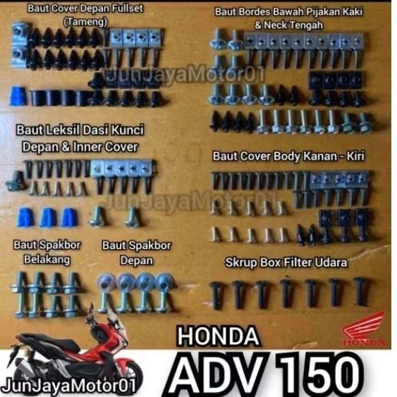 baut honda ADV 150 fullset lengkap / baud honda ADV 150 full bodi body lengkap motorcycle