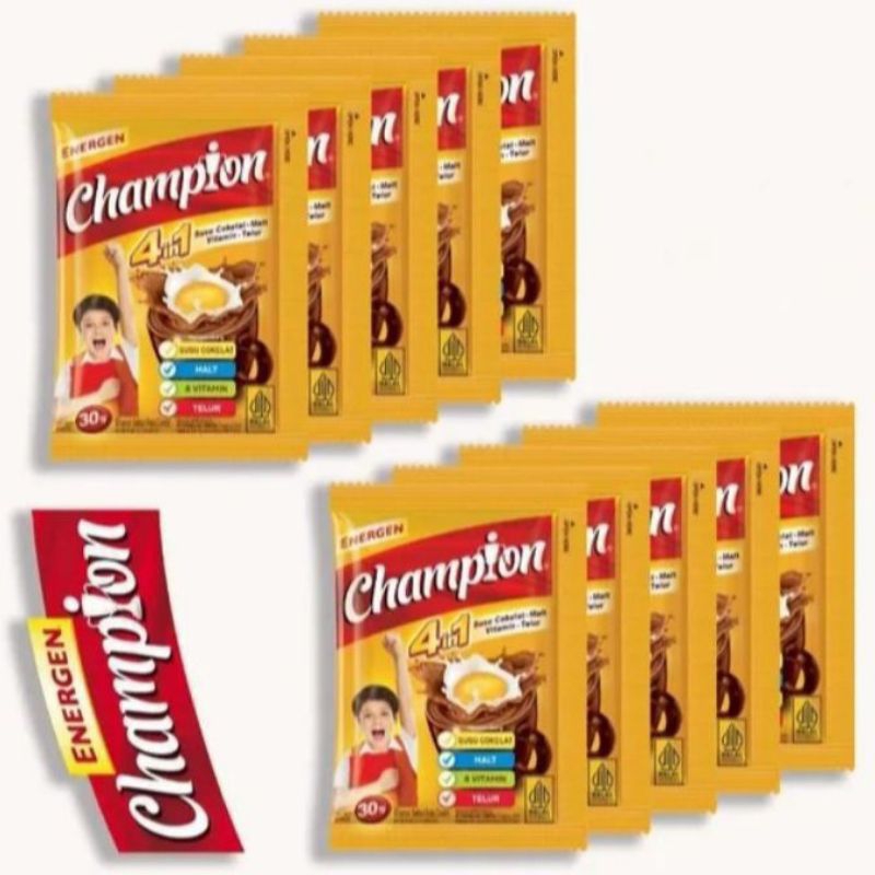 

CHAMPION Susu Cokelat Renceng isi 10 sachet