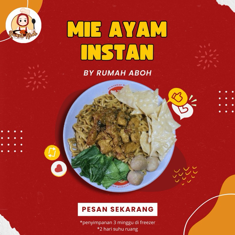 

Mie Ayam Frozen/Instan by Rumah Aboh