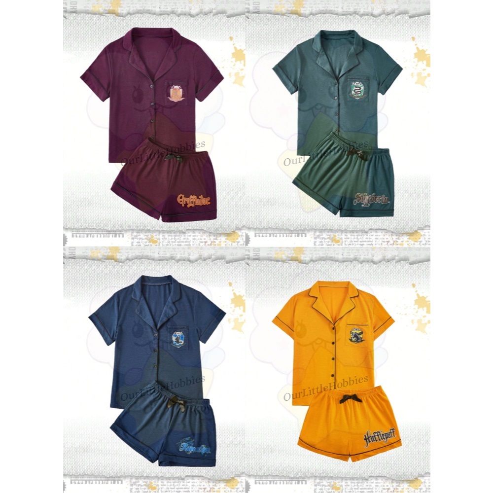 HARRY POTTER X SHEIN ROMWE Pajama Set, Baju Tidur, Piyama, Pakaian Tidur