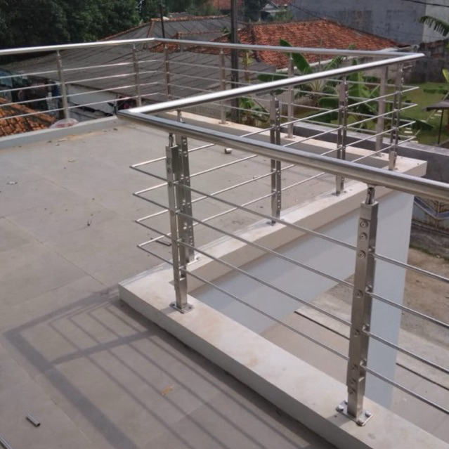Railing Stainless Jari"/Tiang Stainless / Railing Tangga