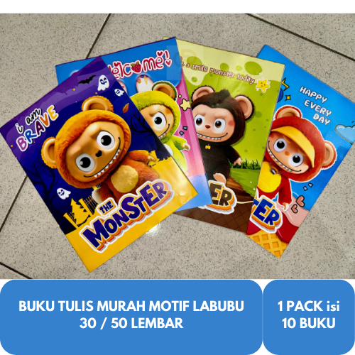 

Buku Tulis Motif Murah 30 | 50 Lembar (1 PACK x 10 Buku)