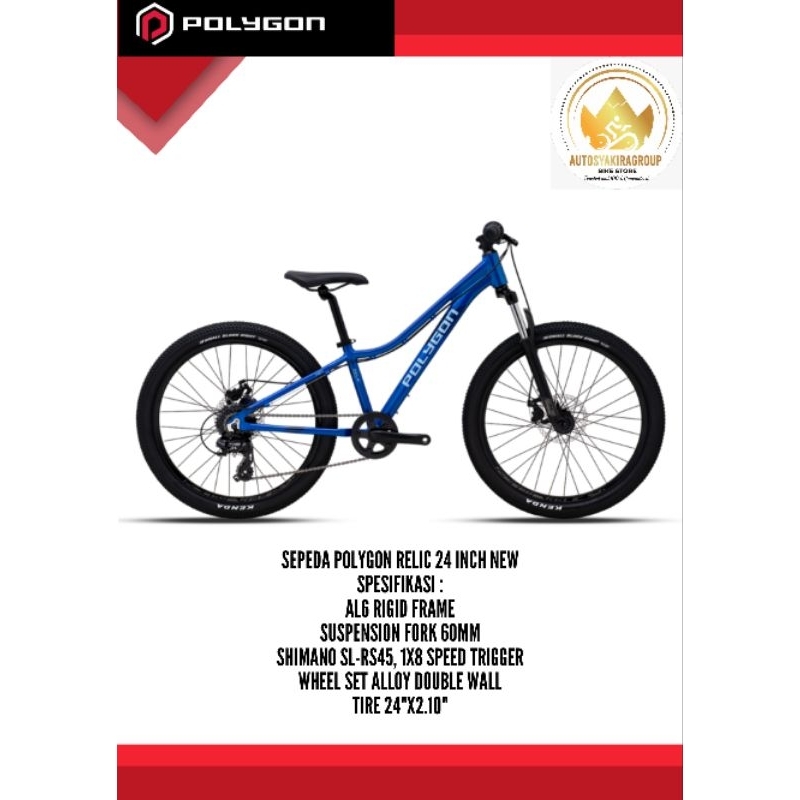 Sepeda Polygon Relic 24 inch New Ready