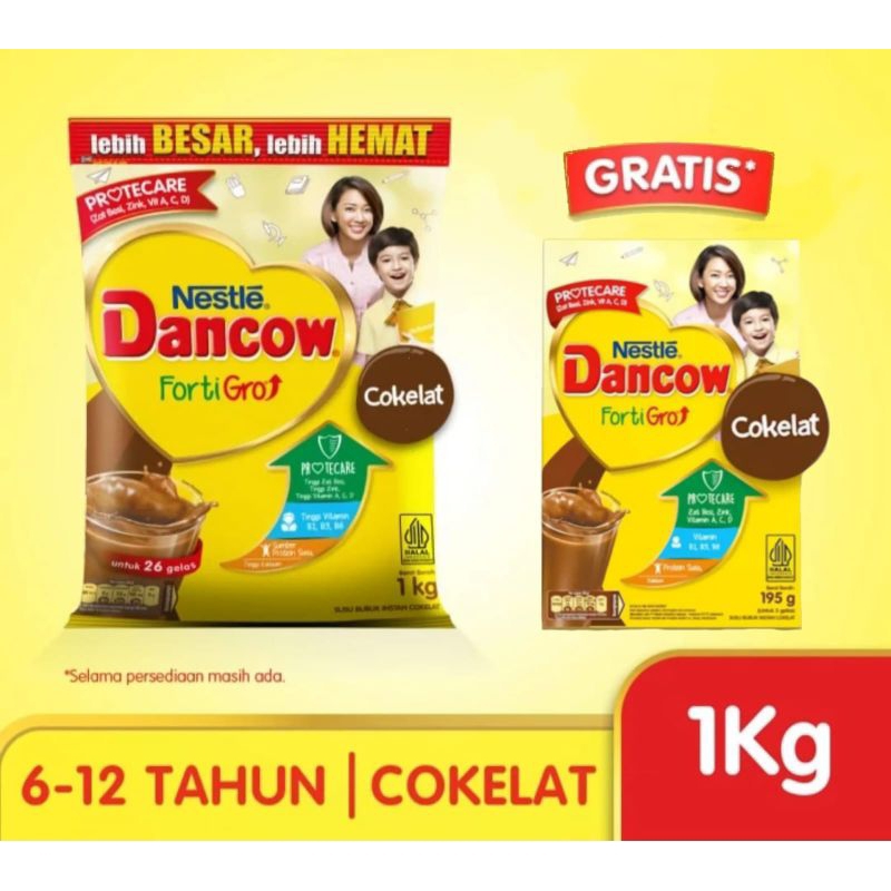 

FREE DANCOW COKLAT 195 Gram Nestle Dancow FortiGro Cokelat 1kg Dancow Forti Gro Rasa Coklat 1 Kilogram Susu Bubuk Pertumbuhan Untuk Anak Berat 1 Kg Gratis Susu Dancow Coklat 195 Gram