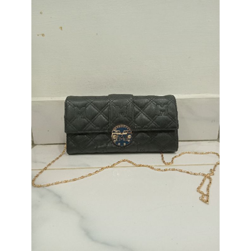 Dompet Sling Metrocity Kulit Hitam