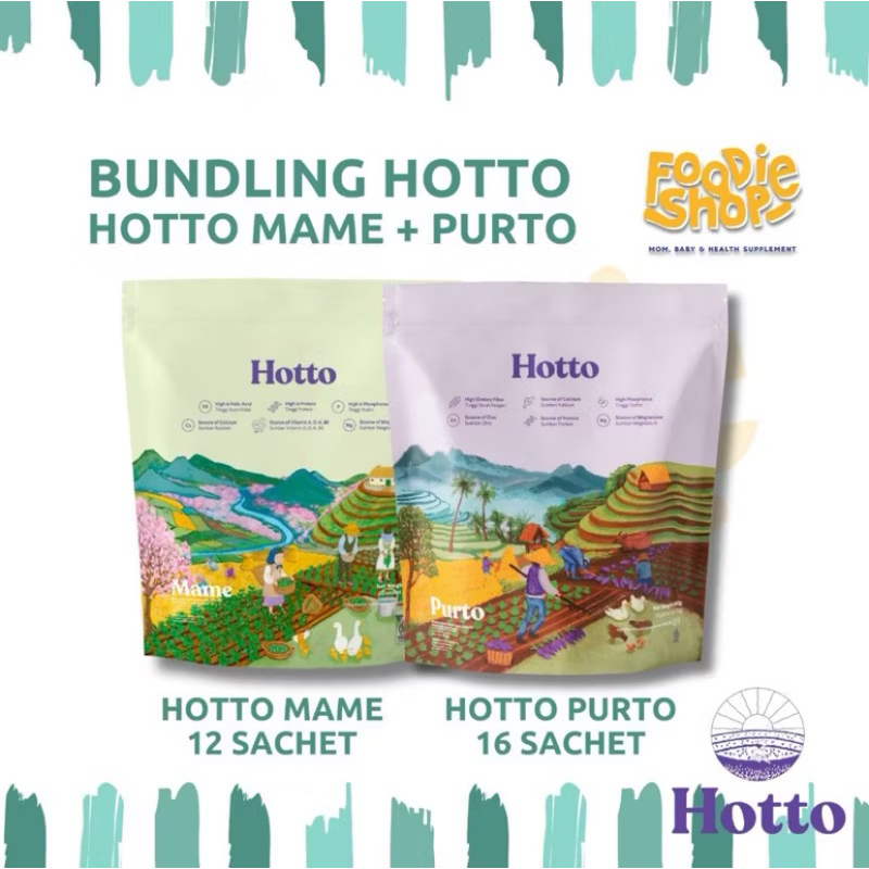 

BUNDLING Hotto PURTO & Hotto MAME 28 sachet