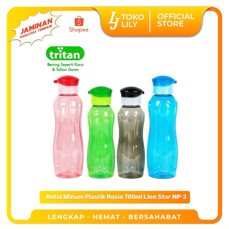 Botol Minum Plastik Rosio 700ml Lion Star NP-3 (Grosir/Ecer)