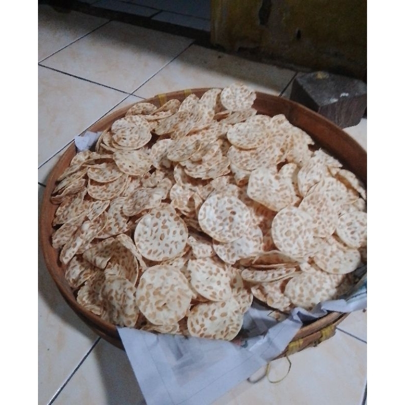 

kripik gurih renyah tempe sagu kemasan 500 gr