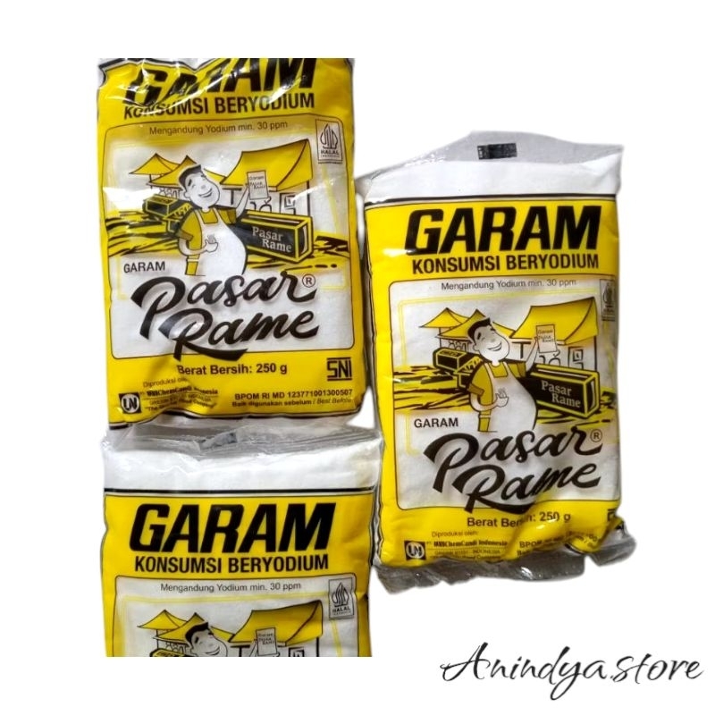 

Garam Cap Pasar Rame 250g | Garam beryodium