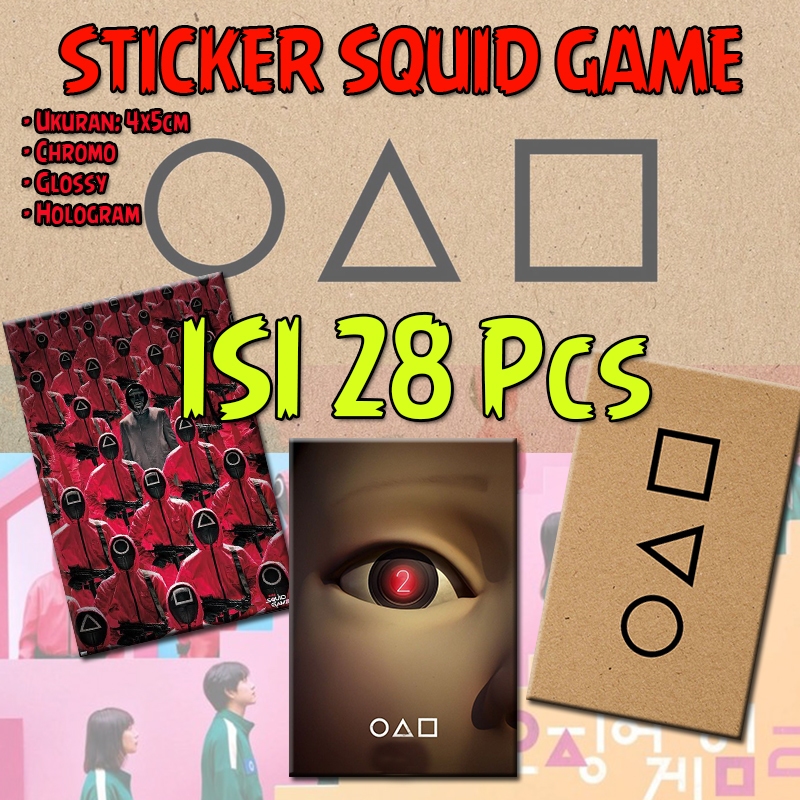 

Sticker Mainan Squid Game Isi 28 Pcs Terbaru