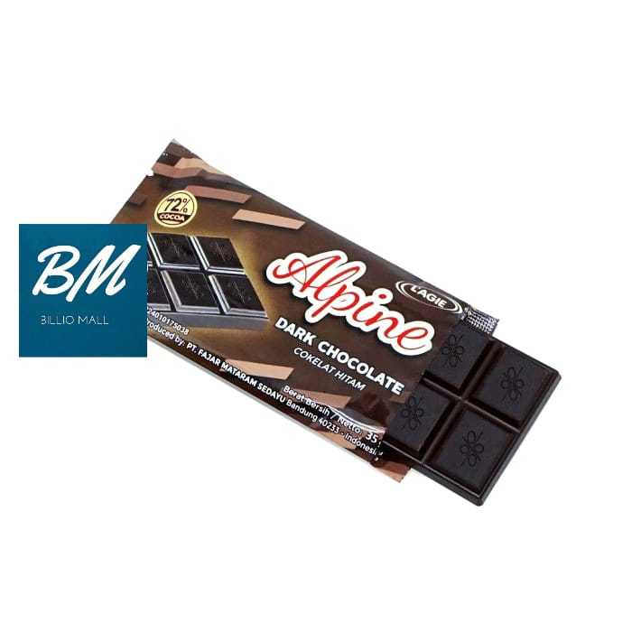 

Lagie Alpine Dark Chocolate 35gr Coklat Hitam Batang