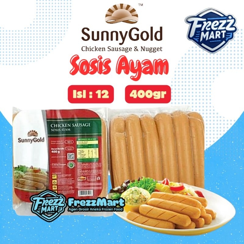 

Sunny Gold Sosis Ayam 400gr Chicken Sausage Beku FrozenFood