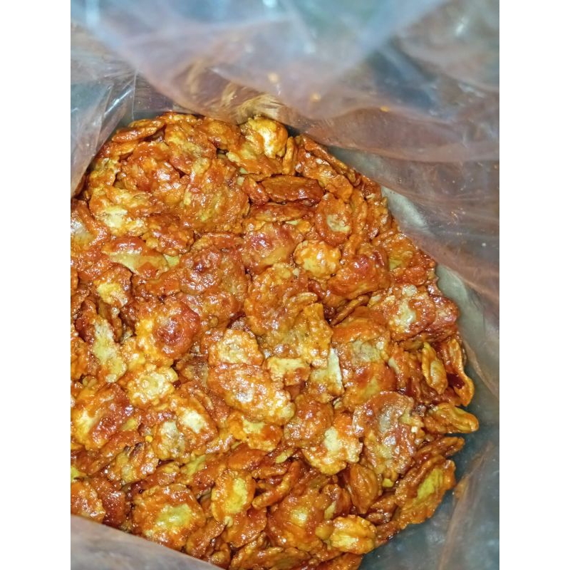 

Emping melinjo 500gr pedas manis super fresh