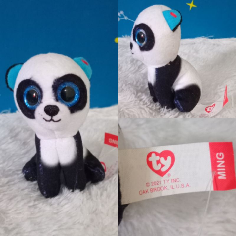 boneka kecil mabel panda ty plush doll