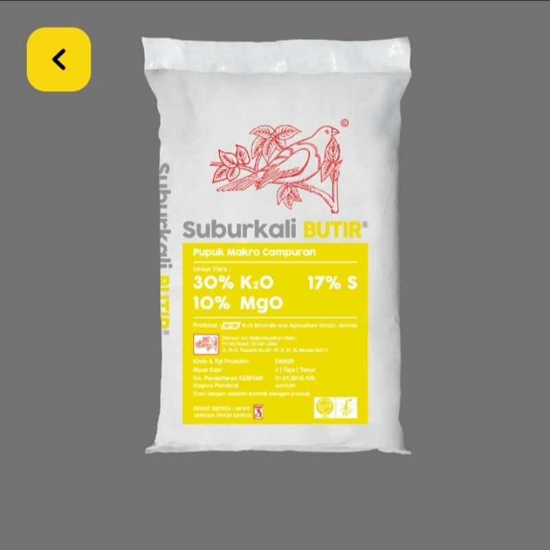 Pupuk makro campuran Suburkali BUTIR 50kg