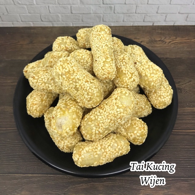 

Eek Kucing Camilan Kue Eek Kucing Manis Legit - Kue Kering Wijen 250g