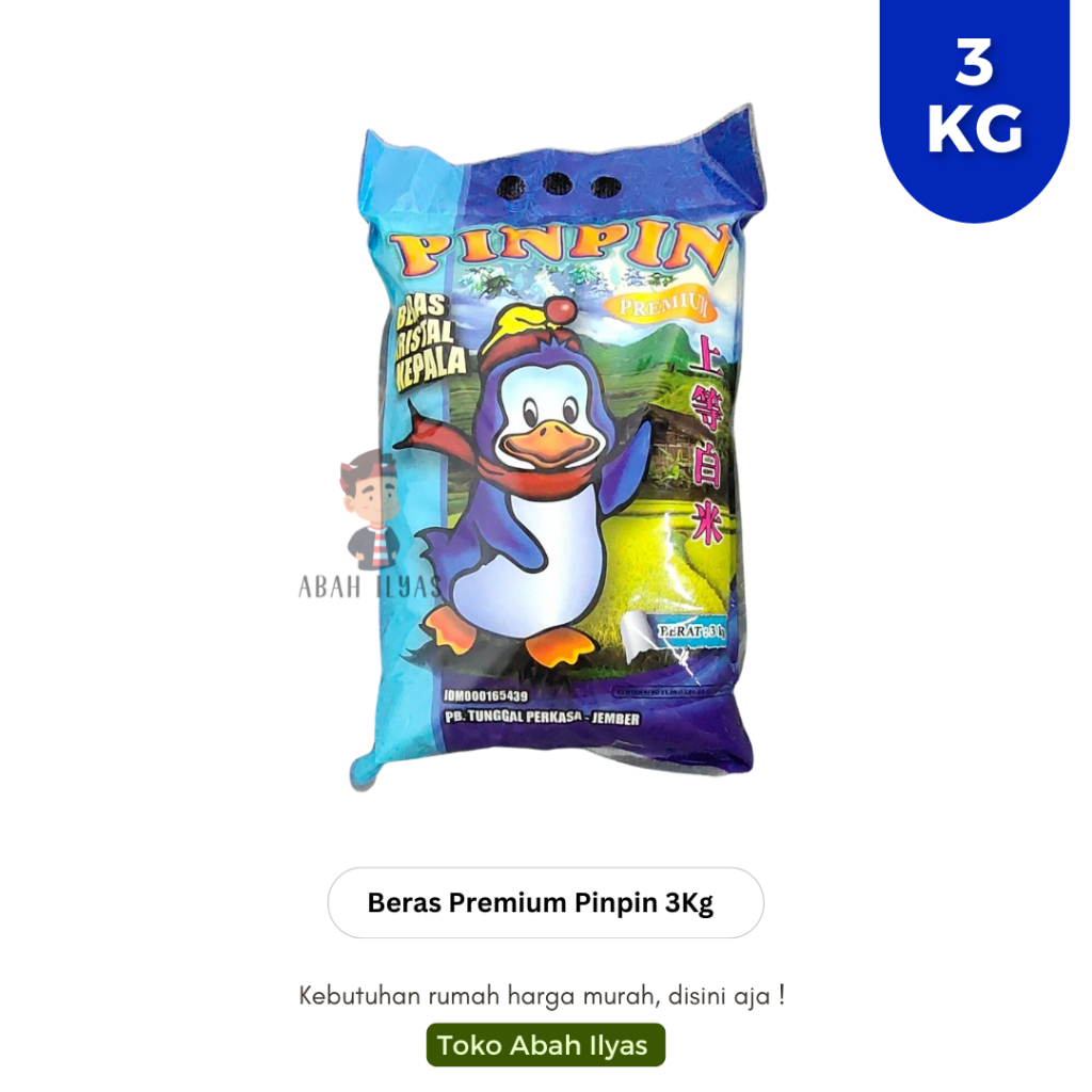 

Beras Pinpin Premium Kemasan 3KG