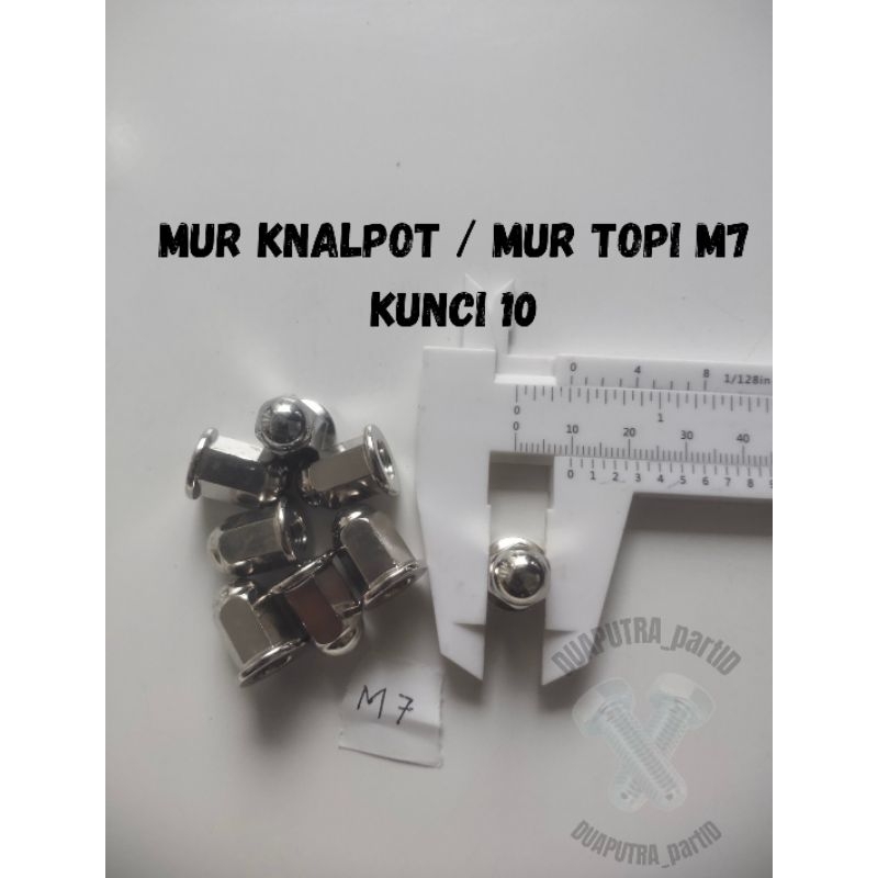 mur topi m7 kunci 10/mur knalpot matic all beat Vario scoopy MUR KNALPOT DRAT M7 11 GL