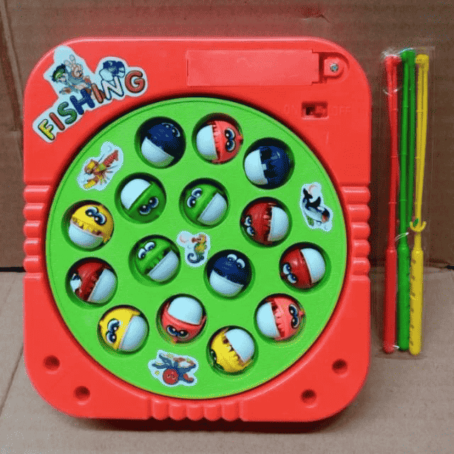 mainan pancingan ikan baterai fishing game baby shark fishing