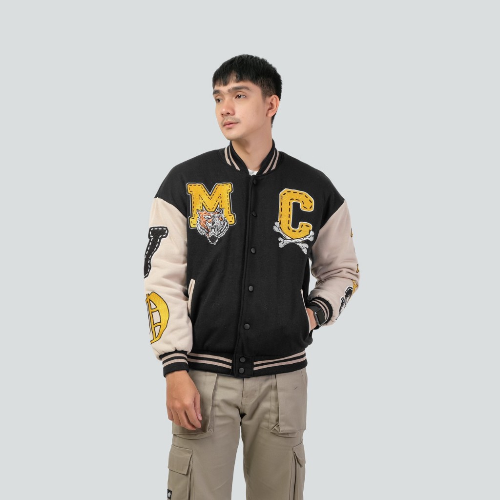Mcvois Varsity Jaket Black