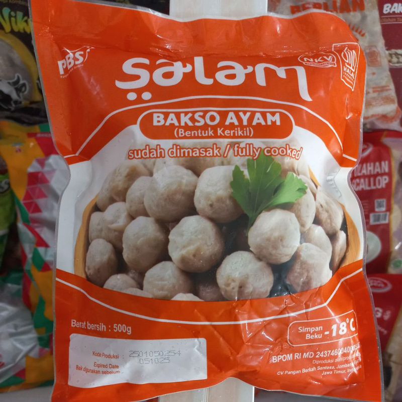 

Salam Bakso Ayam Kerikil 100 butir 500g