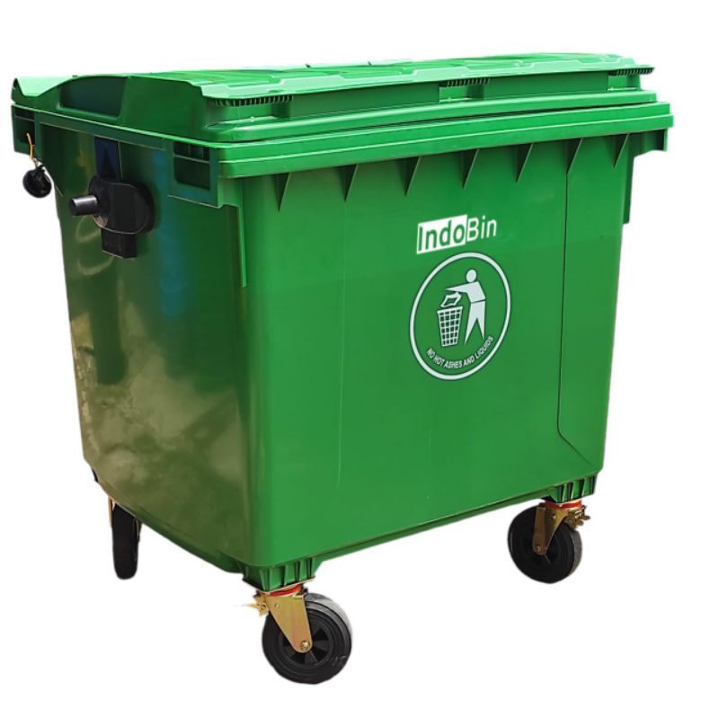 Tempat / bak sampah besar plastik hdpe kapasitas 1100 liter