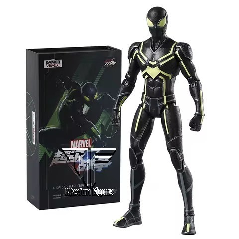 ZD Toys Gameverse SPIDER-MAN Black Stealth ZD Toys Original Figure Spiderman (Big Time)