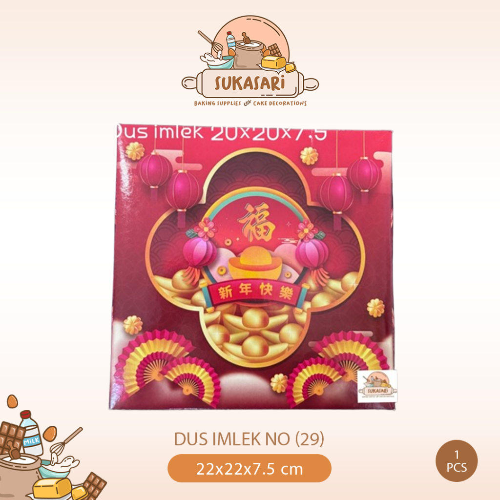 

Dus Imlek no (29) 22x22x7.5 lunar chinese new year cake box kue