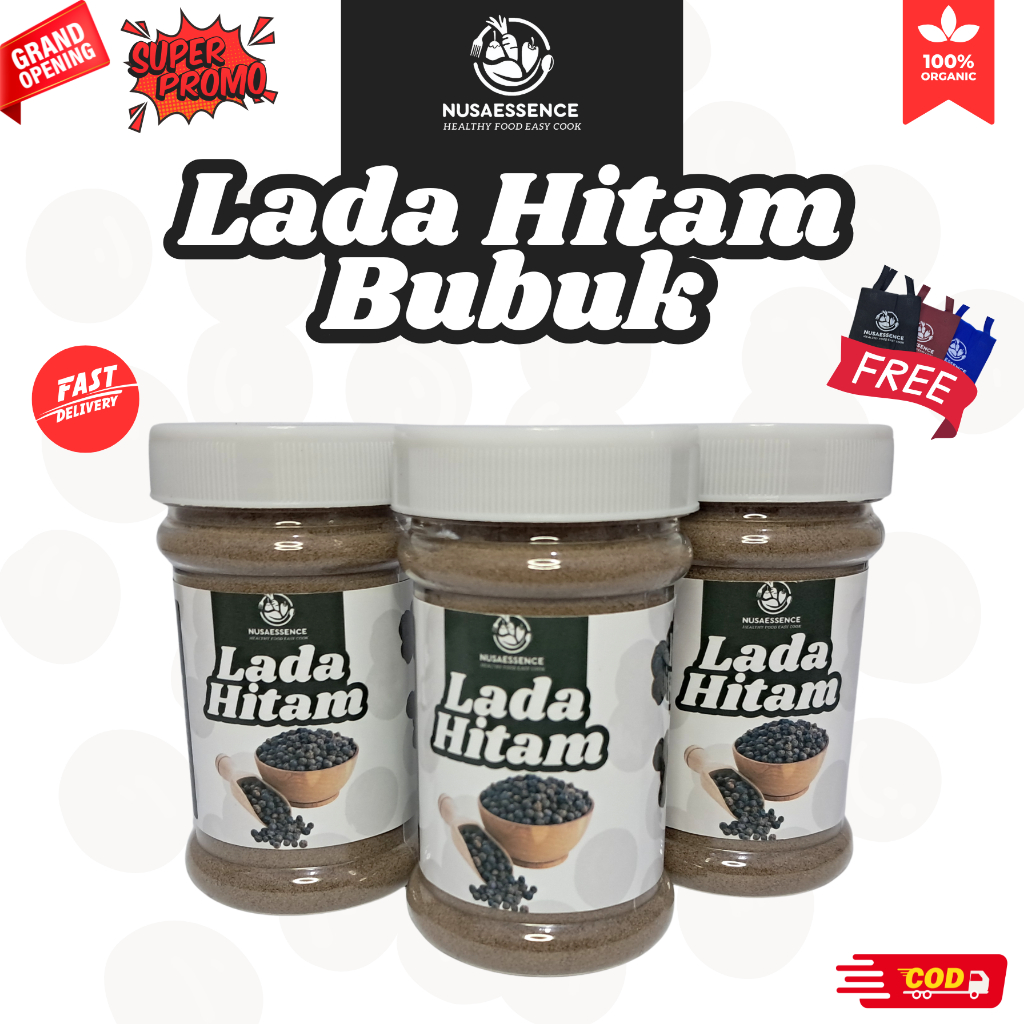 

Bumbu Dapur Lada Hitam Bubuk Black Pepper Powder Premium Quality Rempah Bubuk