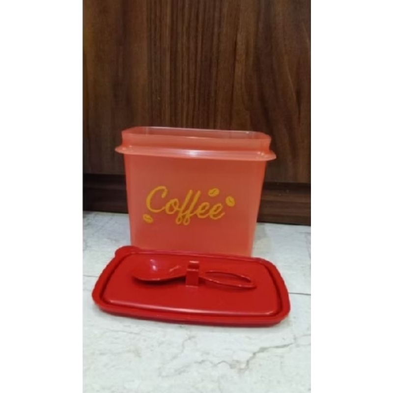 Shelf Saver red printing coffe Tupperware