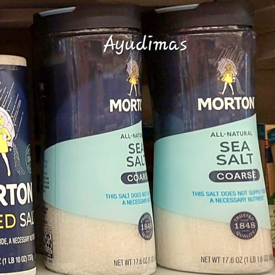 

Morton Mediterranean Sea Salt Coarse / Crystals Salt - Garam kasar / kristal import