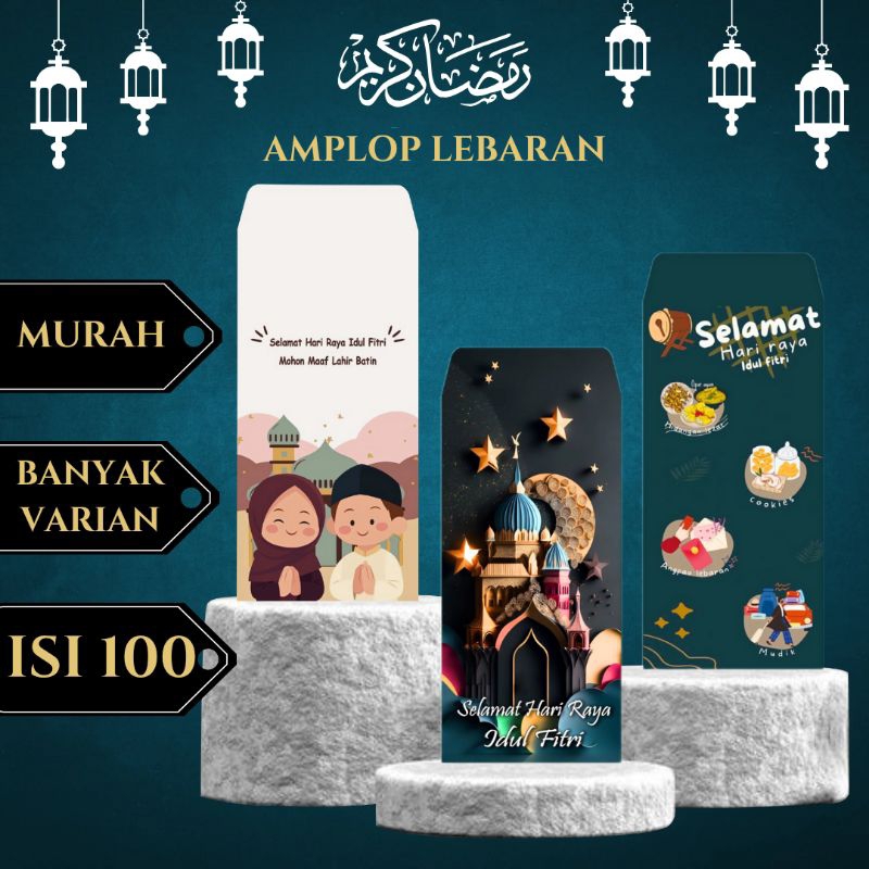 

(ISI 100)Amplop lebaran murah/amplop lebaran idul fitri/amplop angpao lebaran/amplop lebaran isi 100