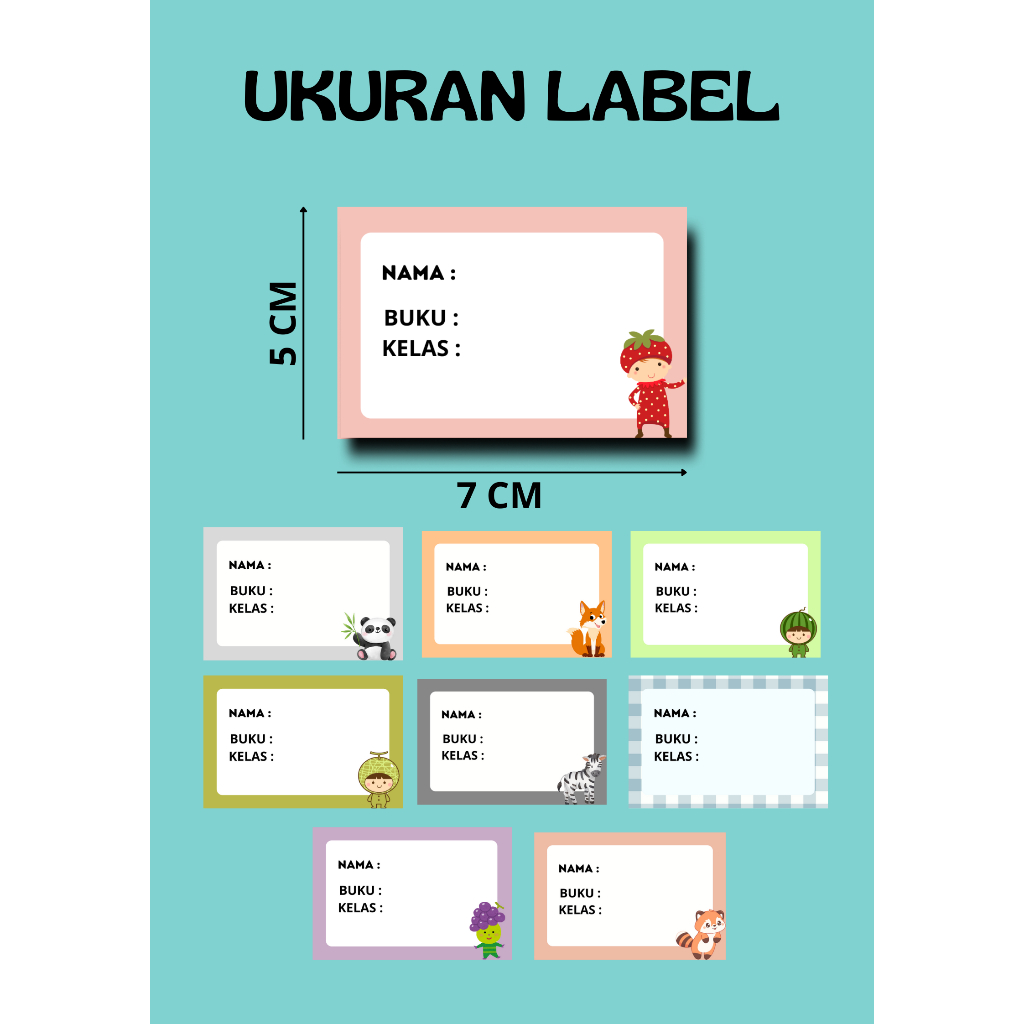 

Isi 20 Stiker Mapel - Label Buku Pelajaran Sekolah - Stiker mata pelajaran