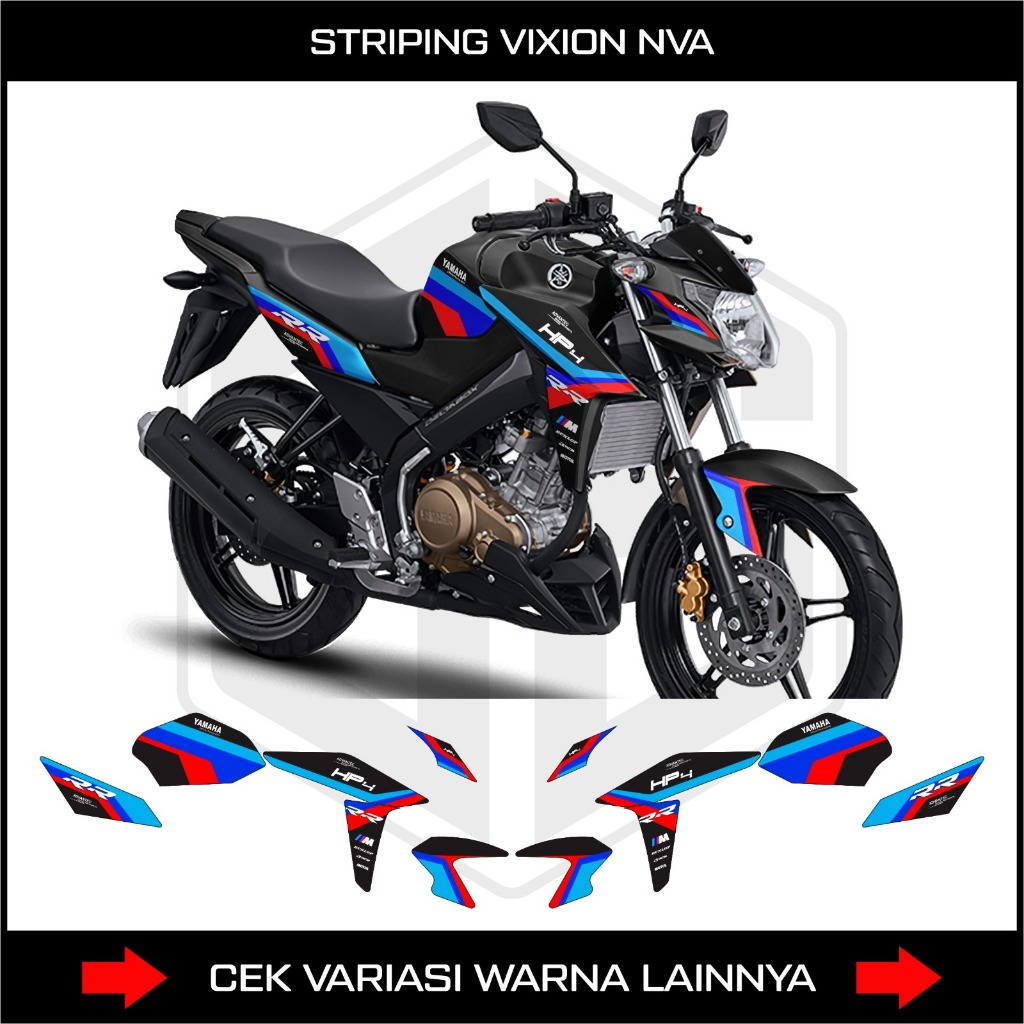 STRIPING VARIASI MOTOR VIXION NVA / STICKER LIST VARIASI MOTOR YAMAHA NEW VIXION ADVANCE