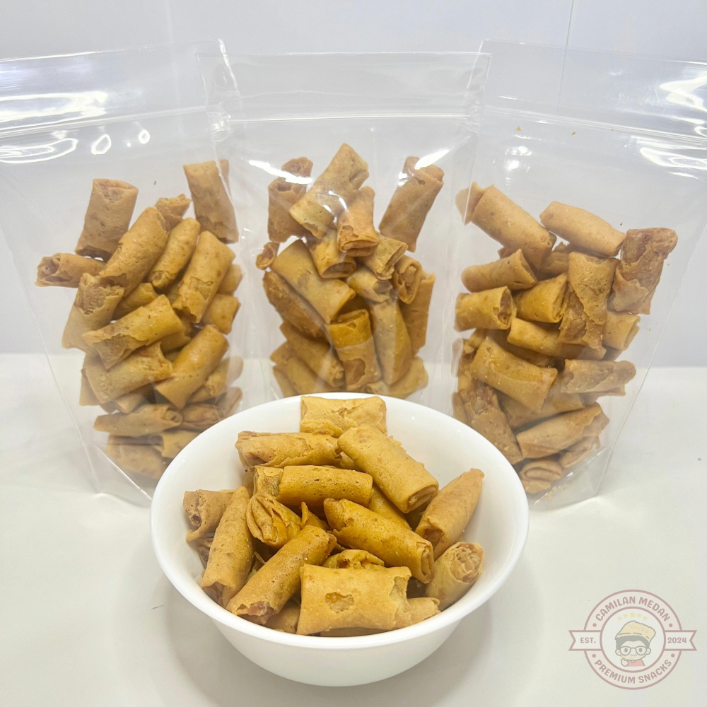 

Sumpia Udang Special 100 gr / Sumpia Udang Pedas / Lumpia Udang Pedas | Camilan Medan