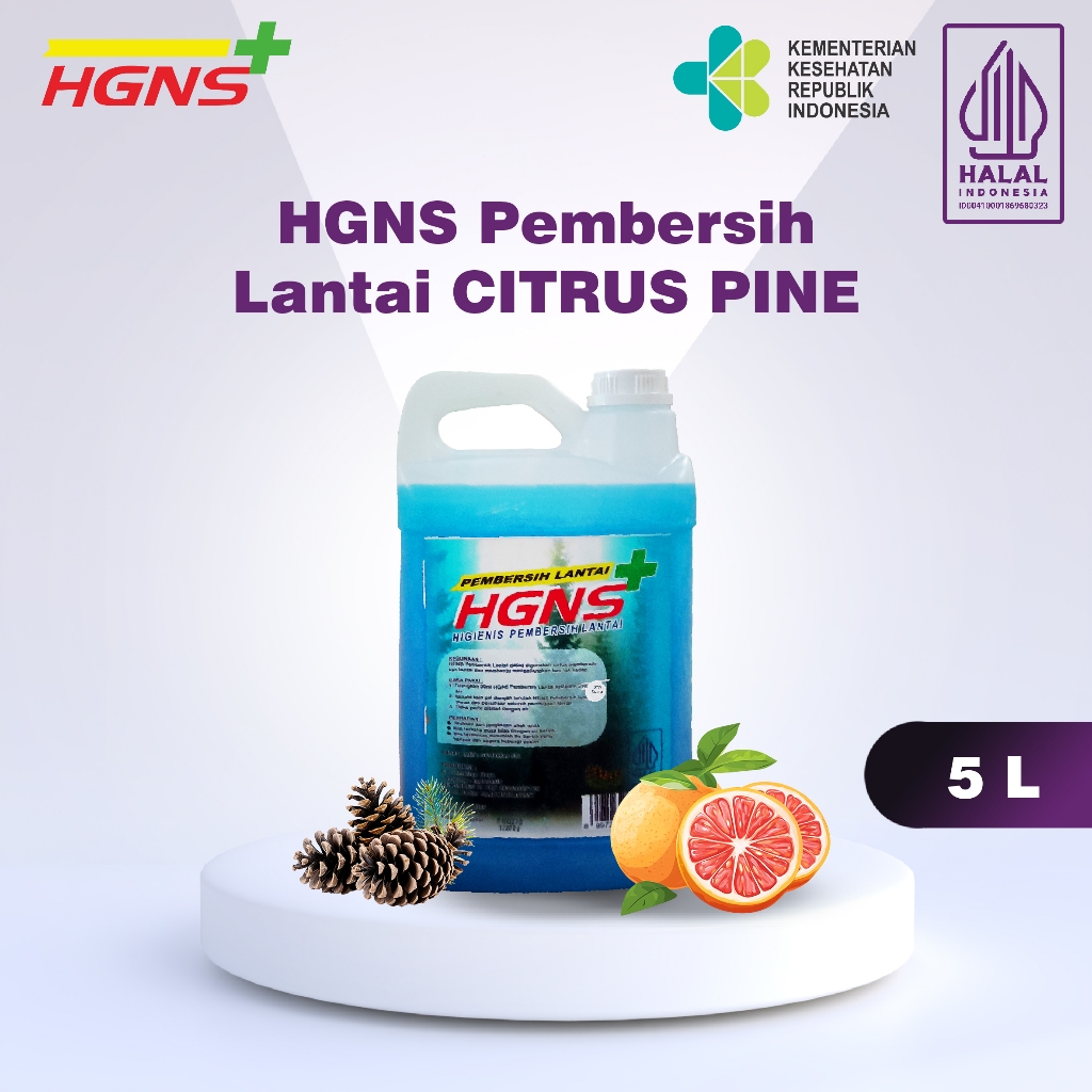 HGNS Pembersih Lantai CITRUS PINE / Pel Lantai 1,5 Liter & 5 Liter