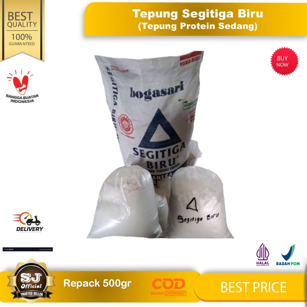 

TEPUNG TERIGU SEGITIGA BIRU 500gr Best PRICE