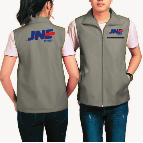 Jaket Rompi Vest Zipper JNE Express -Rompi kurir JNE terbaru berkualitas.