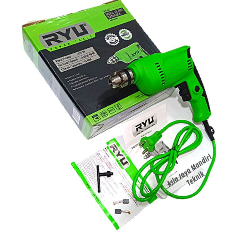 Mesin Bor Listrik 10mili Bolak Balik Ryu RDR10-3RE