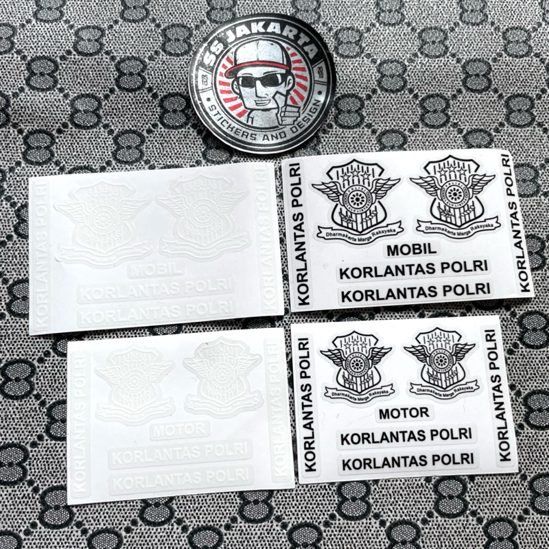 Sticker Stiker Plat Nomor Korlantas Printcutt Transparan