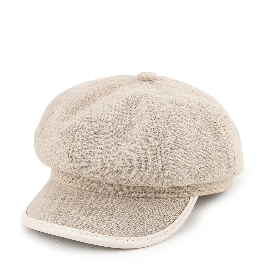 Urban State - Canvas Newsboy Cap - Cream