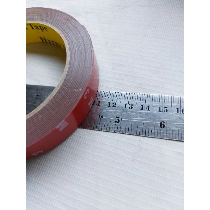 

Dobel tape foam merah bolak balik 3M 2cmX4,5meter